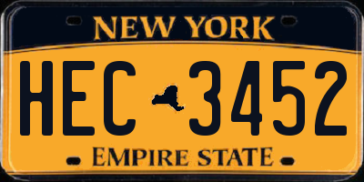 NY license plate HEC3452