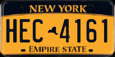 NY license plate HEC4161