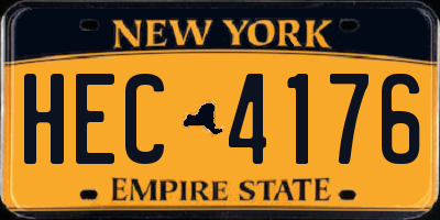 NY license plate HEC4176