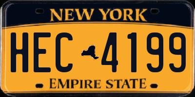 NY license plate HEC4199