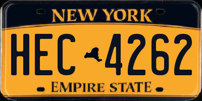 NY license plate HEC4262
