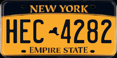 NY license plate HEC4282
