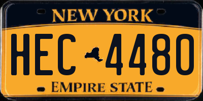 NY license plate HEC4480