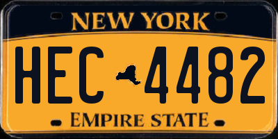 NY license plate HEC4482