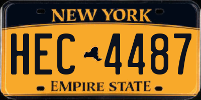 NY license plate HEC4487
