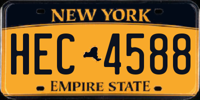 NY license plate HEC4588