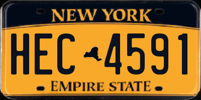 NY license plate HEC4591