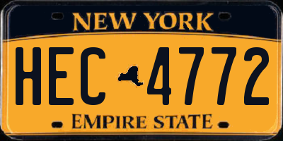 NY license plate HEC4772