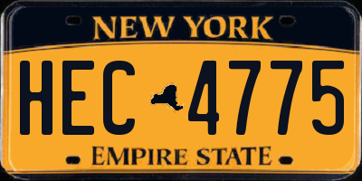NY license plate HEC4775