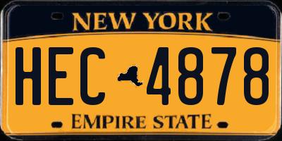 NY license plate HEC4878