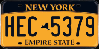NY license plate HEC5379