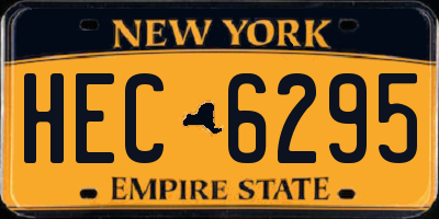 NY license plate HEC6295