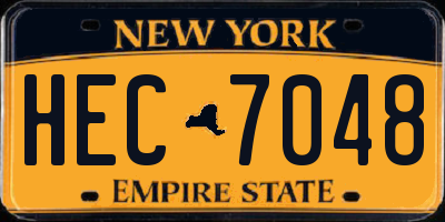 NY license plate HEC7048