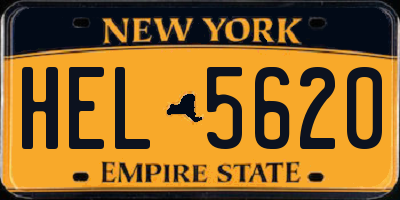 NY license plate HEL5620