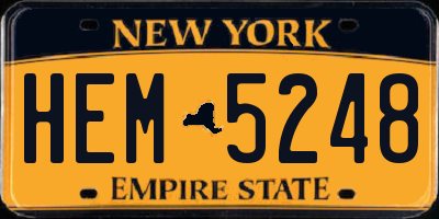 NY license plate HEM5248