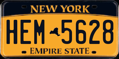 NY license plate HEM5628