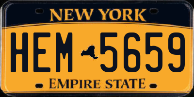 NY license plate HEM5659
