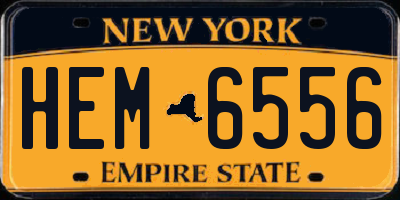 NY license plate HEM6556