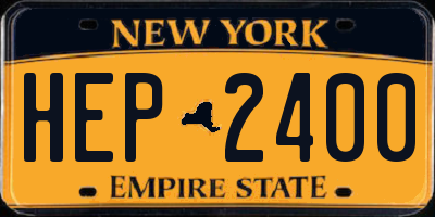 NY license plate HEP2400