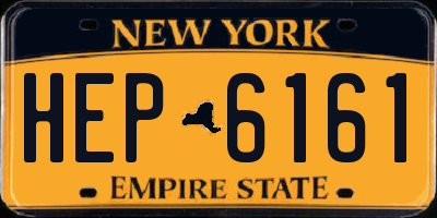 NY license plate HEP6161