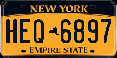 NY license plate HEQ6897