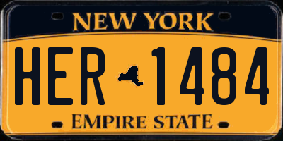 NY license plate HER1484