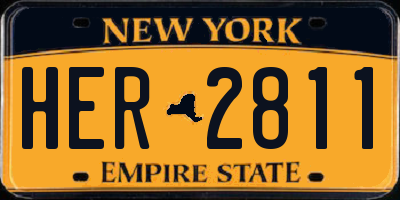 NY license plate HER2811