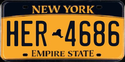 NY license plate HER4686