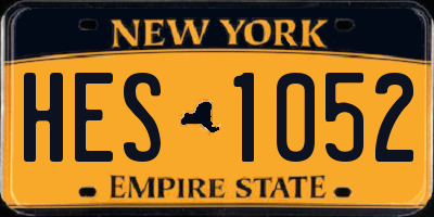 NY license plate HES1052