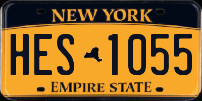 NY license plate HES1055