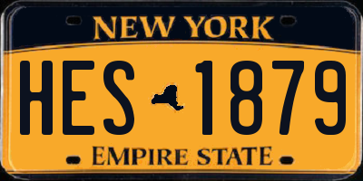 NY license plate HES1879