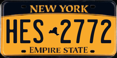 NY license plate HES2772