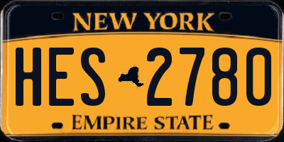 NY license plate HES2780