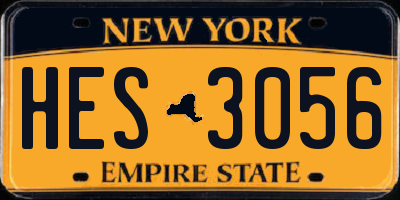 NY license plate HES3056
