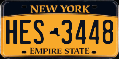 NY license plate HES3448