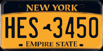 NY license plate HES3450