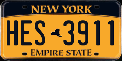 NY license plate HES3911