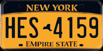 NY license plate HES4159