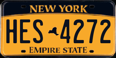 NY license plate HES4272