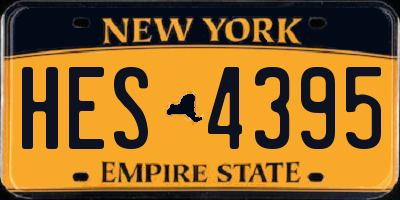 NY license plate HES4395
