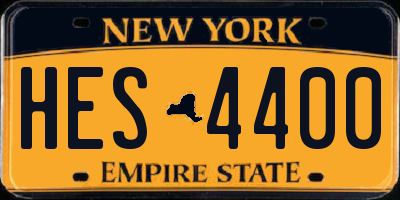 NY license plate HES4400