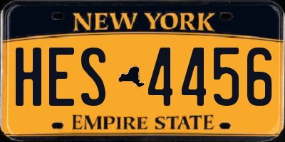 NY license plate HES4456