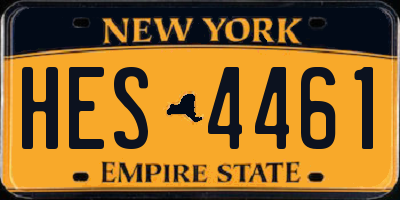NY license plate HES4461