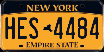 NY license plate HES4484