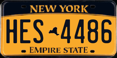 NY license plate HES4486