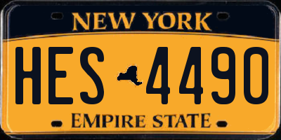 NY license plate HES4490