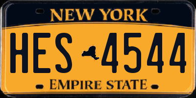 NY license plate HES4544