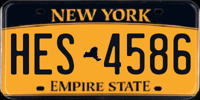 NY license plate HES4586