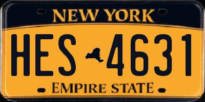 NY license plate HES4631