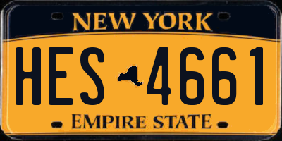 NY license plate HES4661